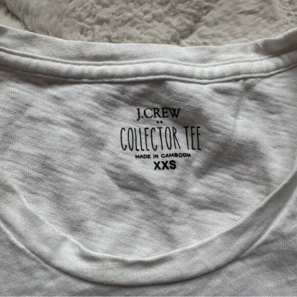 J. Crew | White Three French Hens Collector Tee Shirt | Size Extra Extra Small - Picture 7 of 11